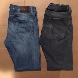 AllSaints 2 pairs Men’s size 32W Reed jeans - excellent used condition